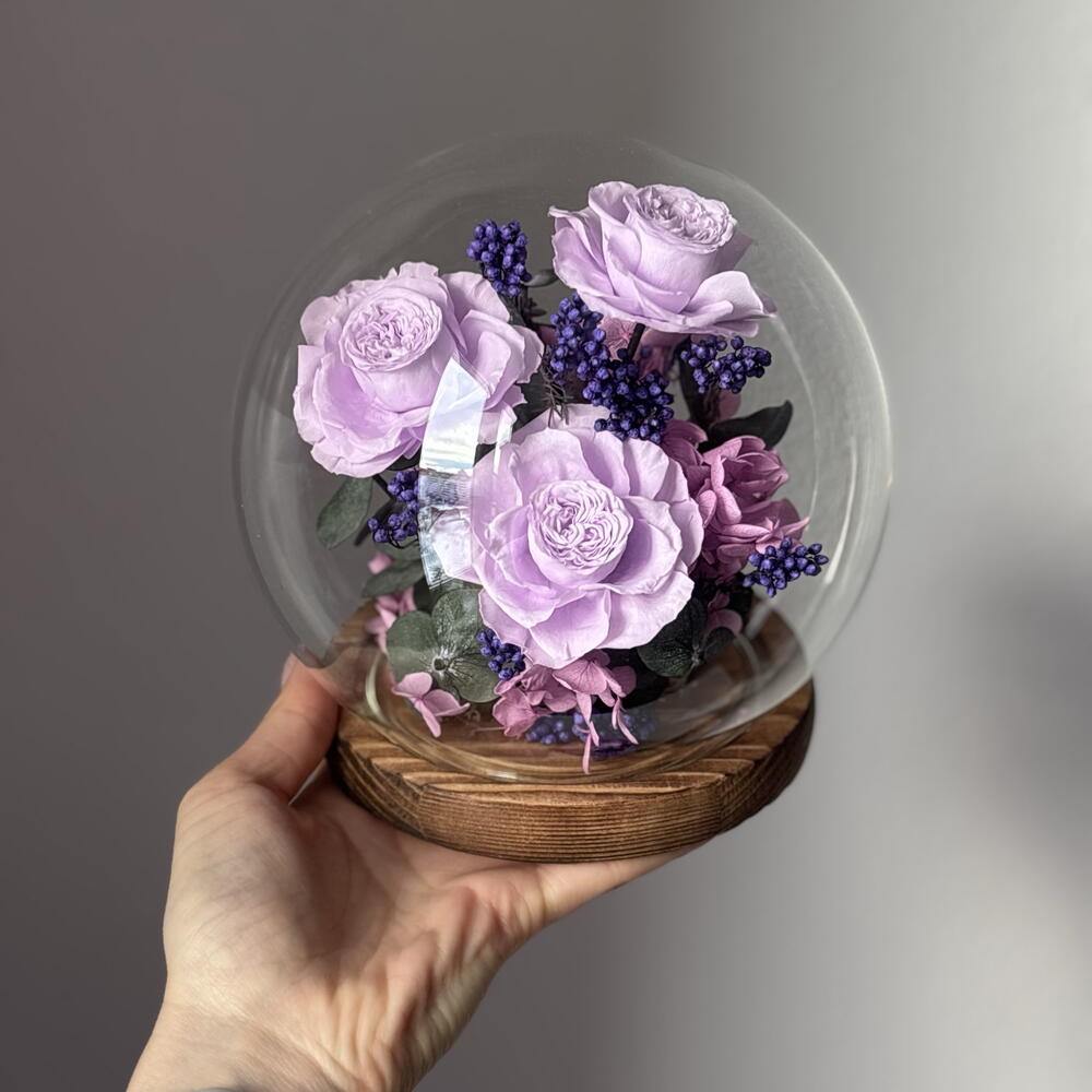 Колба с розами фиолетовая 💜