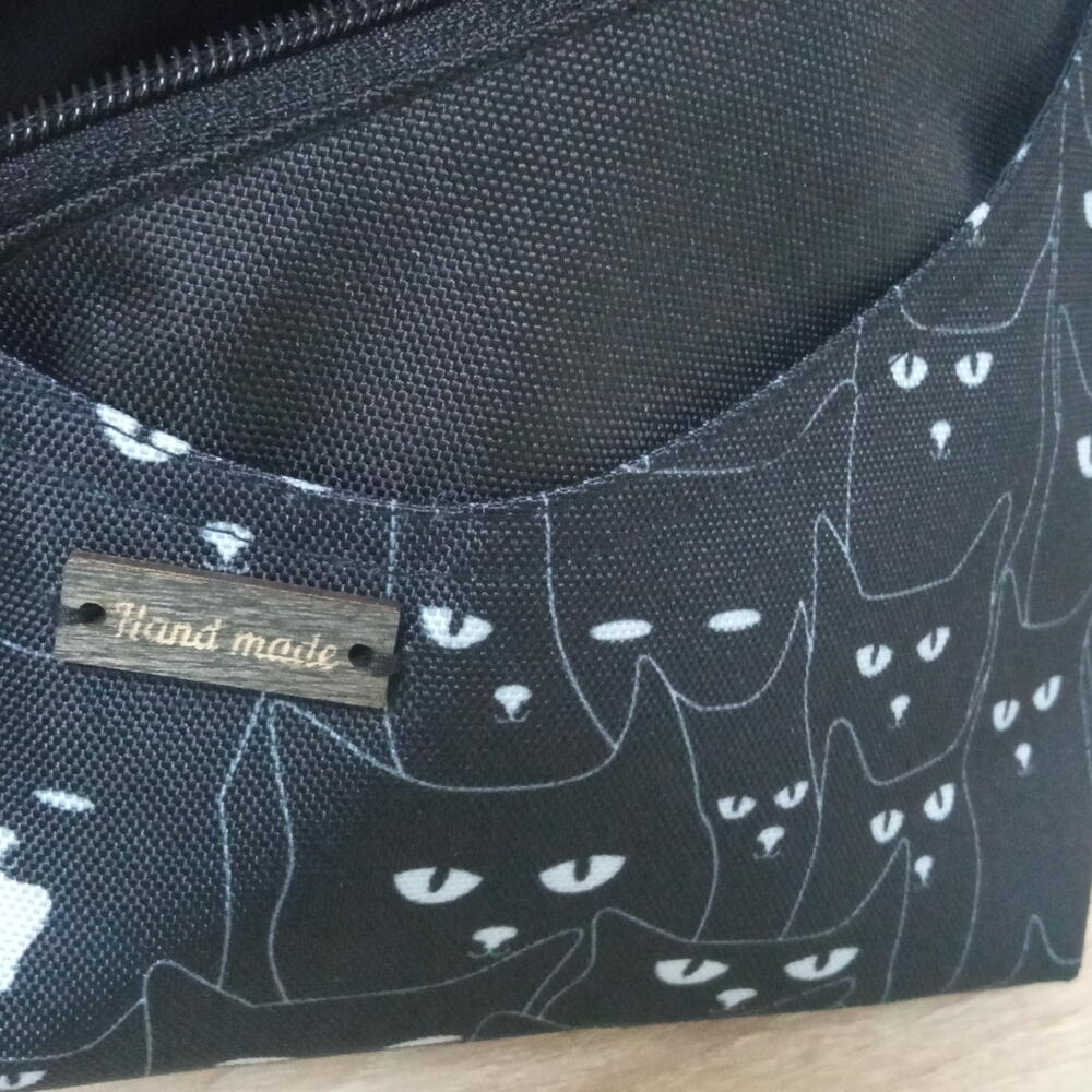 Сумка слинг принт котики