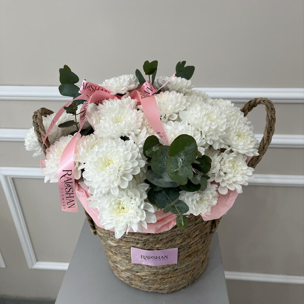 Корзина хризантемы 💐