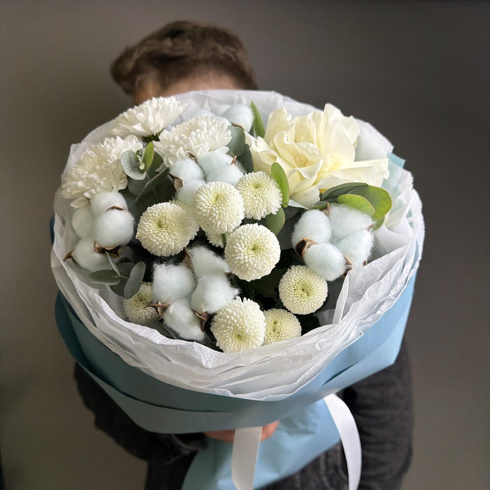 Букет 🤍 «Айсберг» 🧊💙🤍