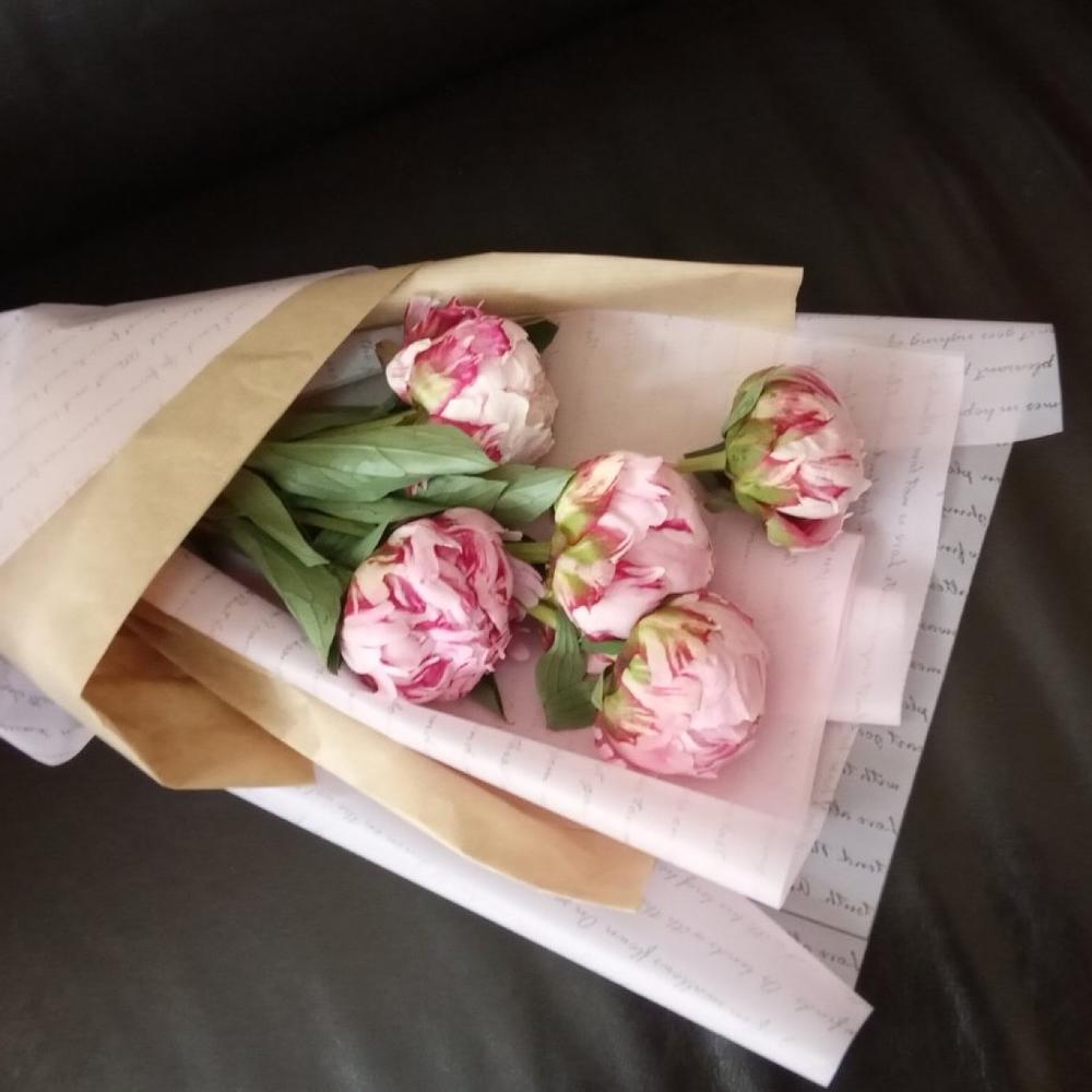 Пионы Розовый шелк