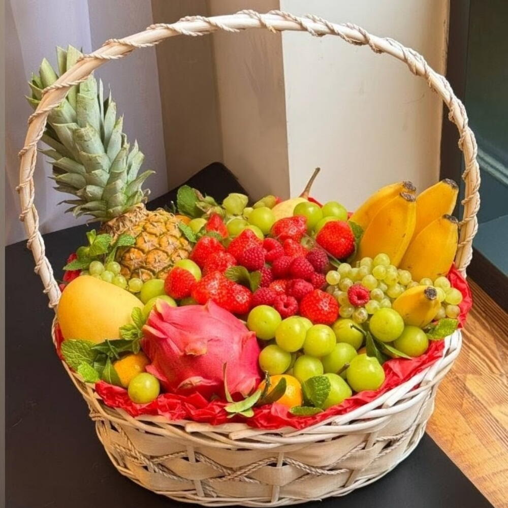 Фруктовая корзина, подарок  вкусный