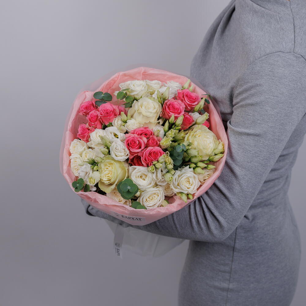 Цветочный букет, сборный, авторский букет Утро в саду