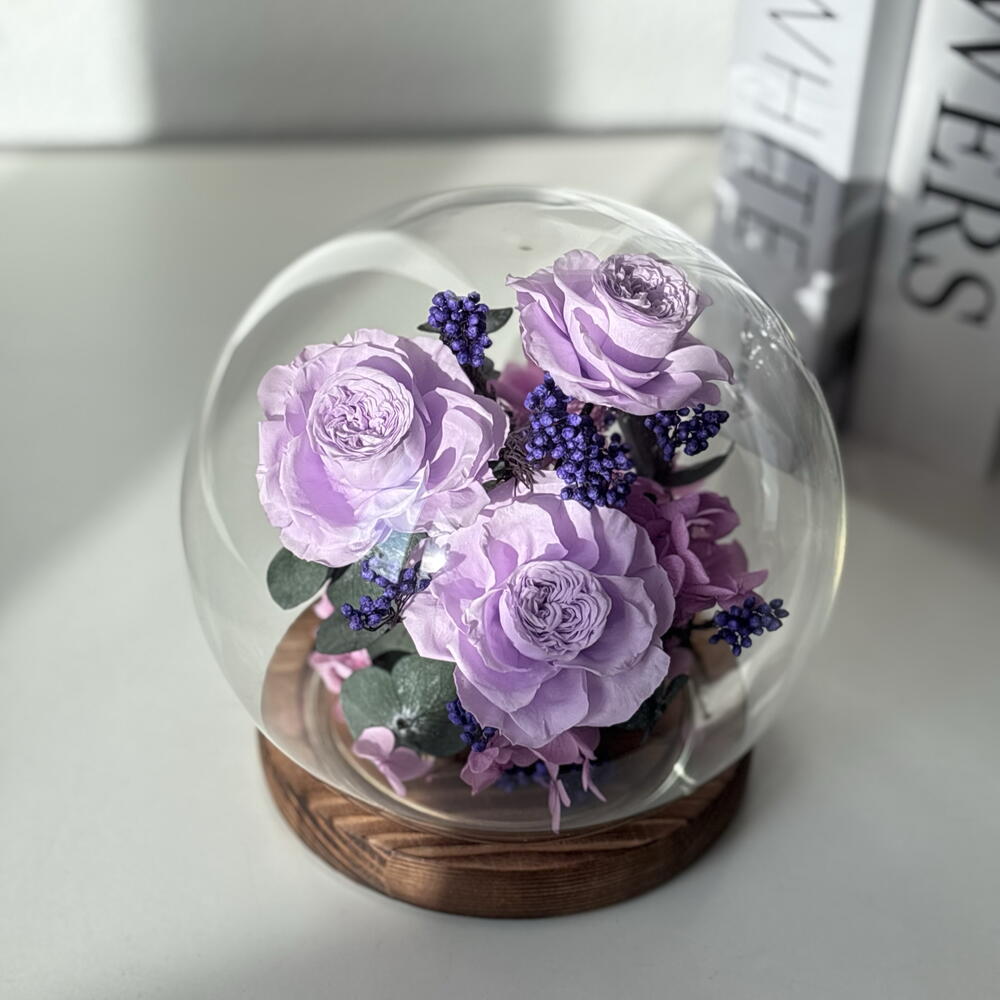 Колба с розами фиолетовая 💜