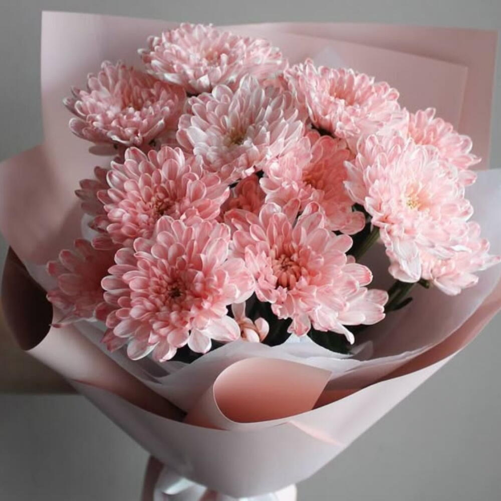Букнт с хризантемами 💘