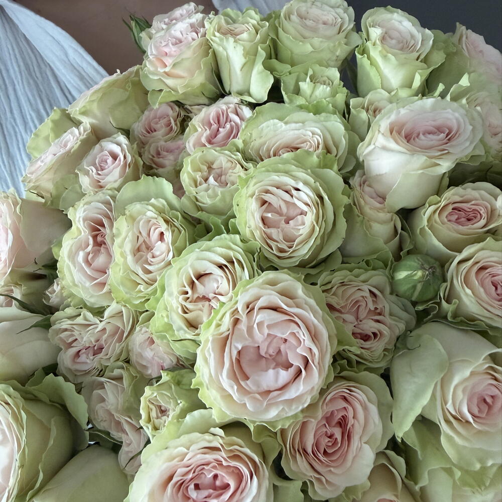 Охапка кустовых роз