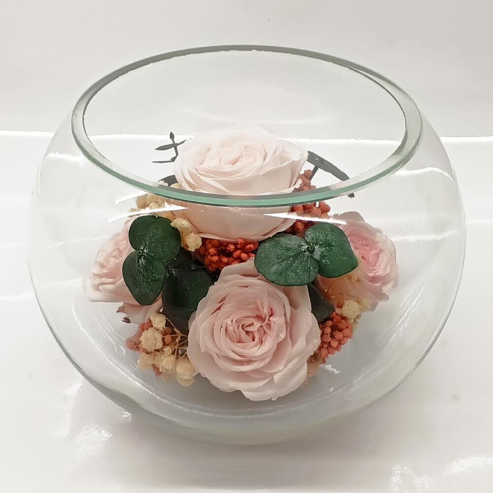 Натуральные пионы в стекле, вакуум (RF2.7000)