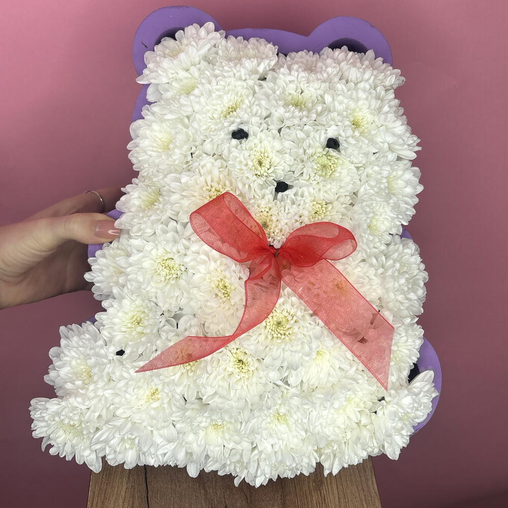 Мишка из хризантемы