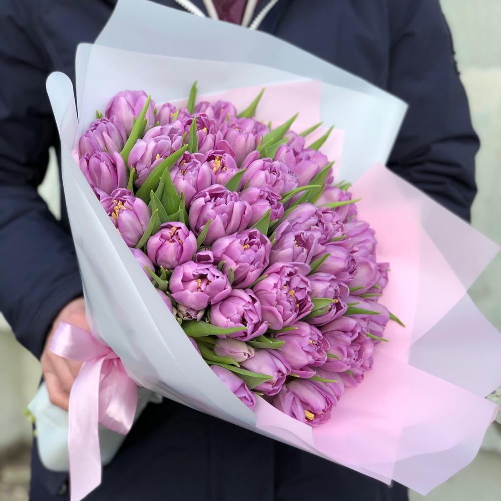 Букет Тюльпаны Лавандовые