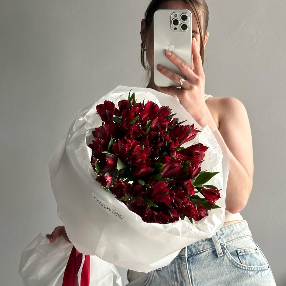 Моно альстромерия 9 шт