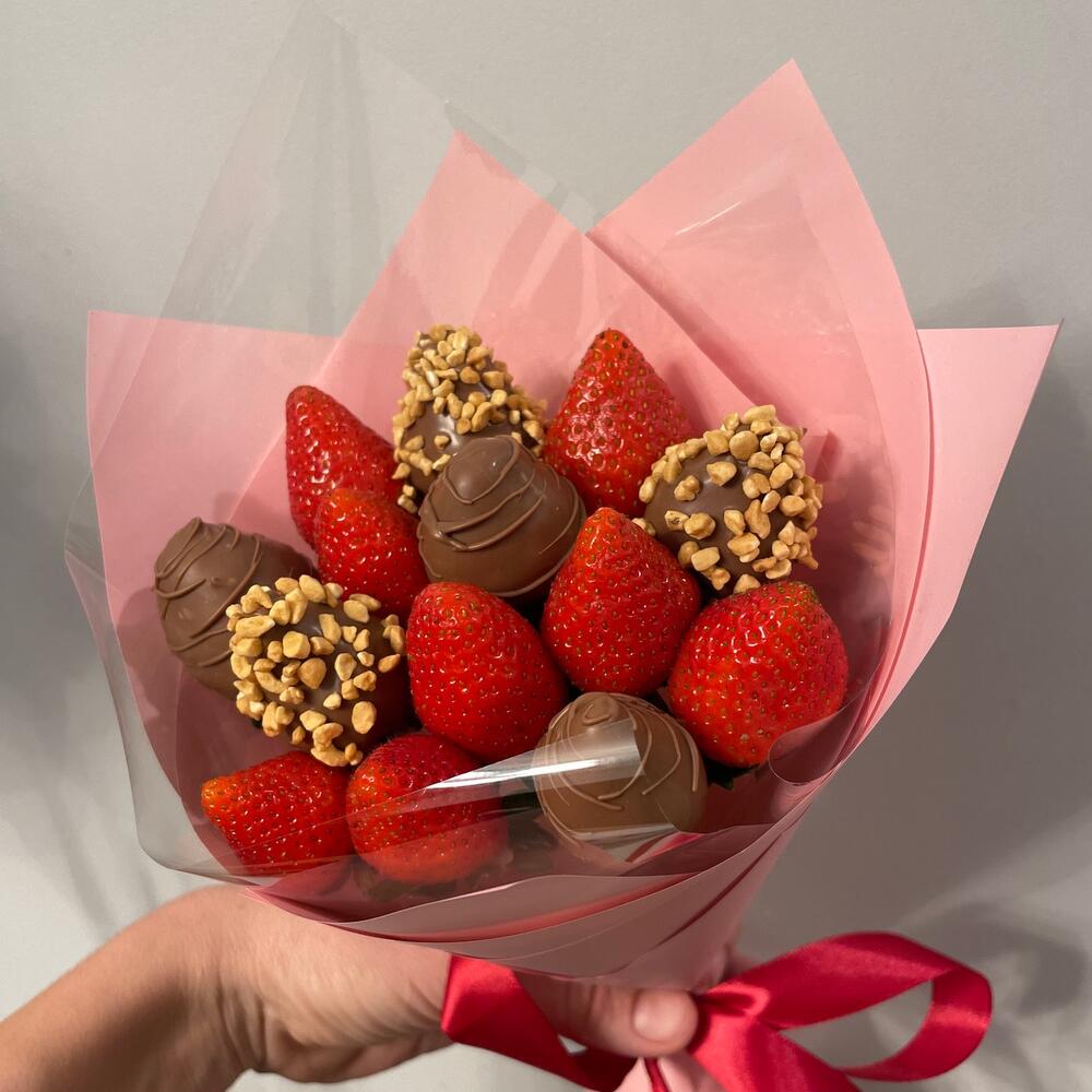 Jugoso ramo de fresas