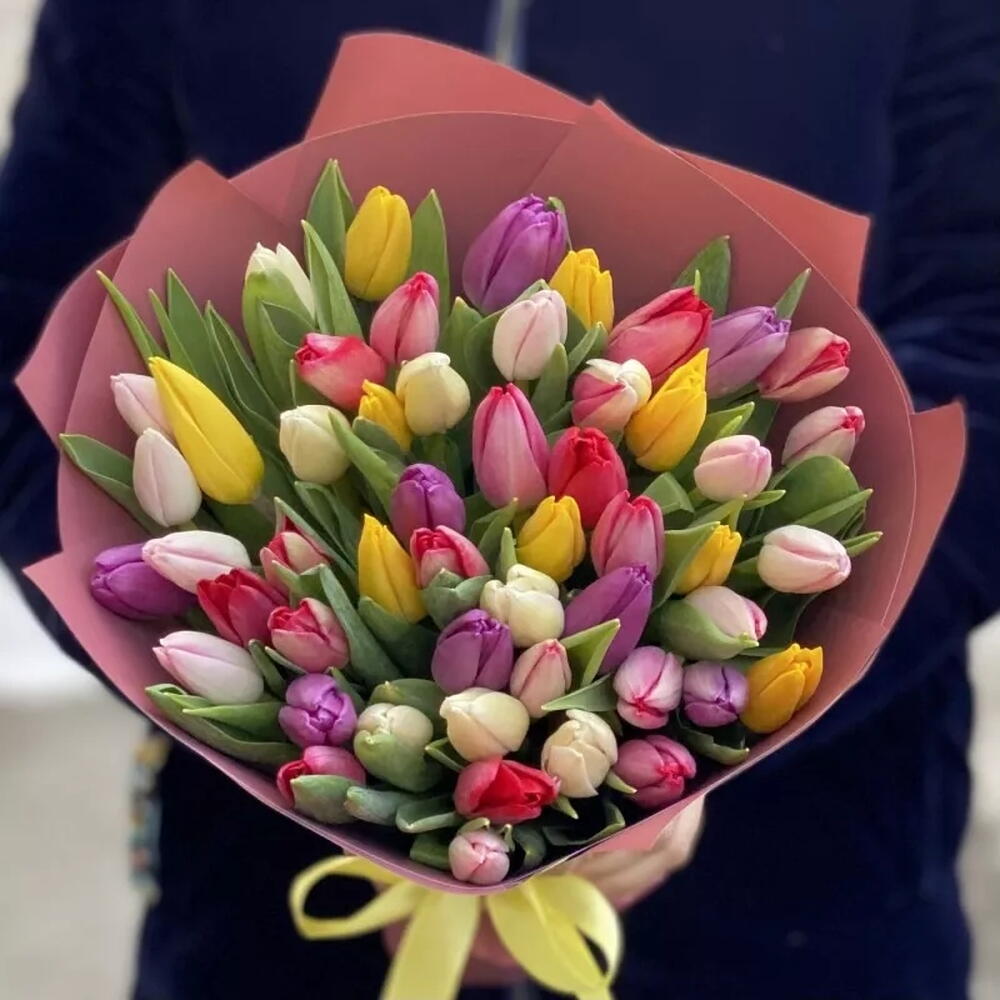 51 тюльпан 🌷 Букет тюльпанов