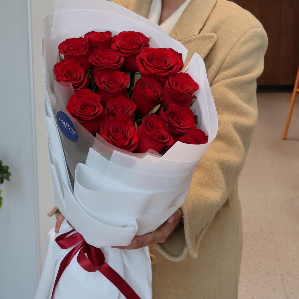 Red roses 80-90cm