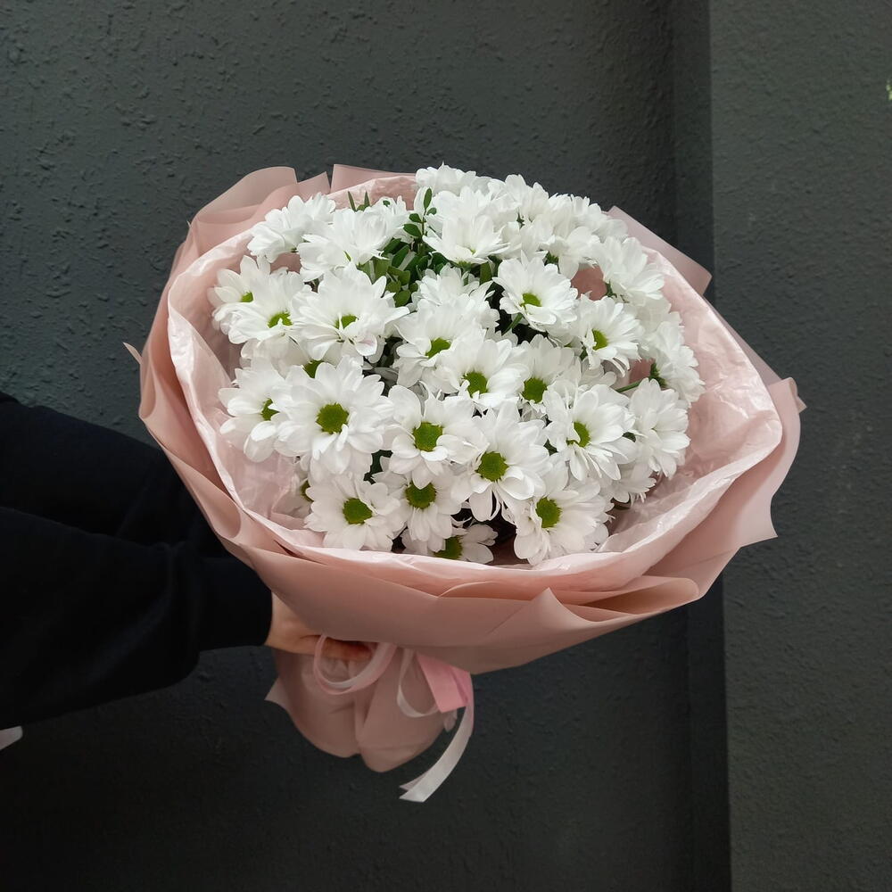 Букет с хризантемой Ромашки