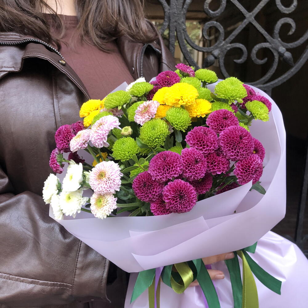 Букет с сантини