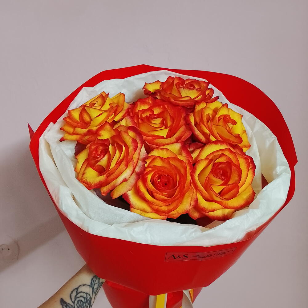 Букет с розами