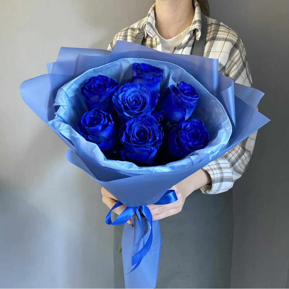 Букет синих роз 💙