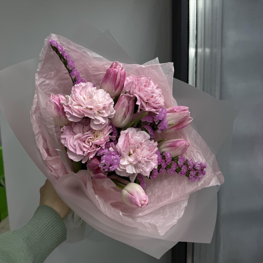 Букет с тюльпанами 🌷