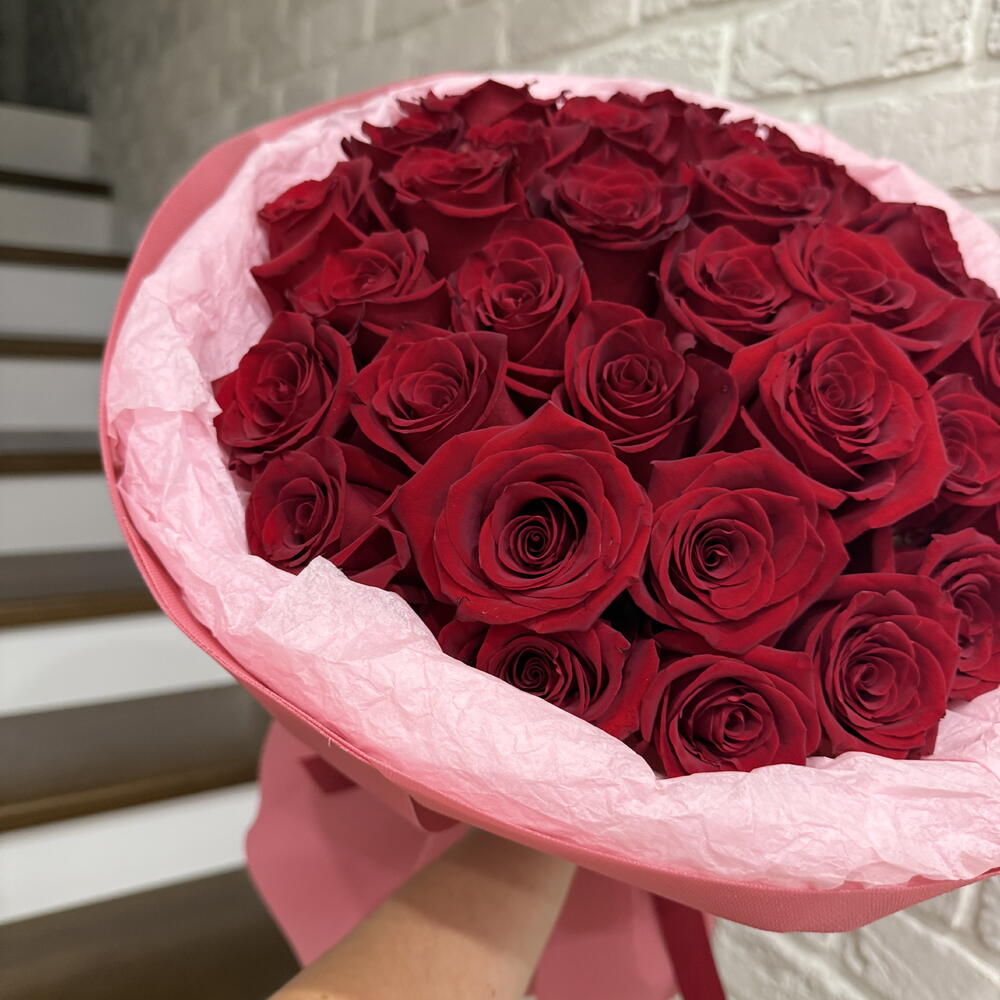 Моно букет из бордовой розы 🌹 все о любви ️