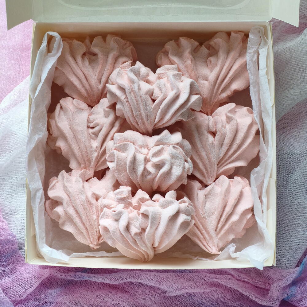 Сердечки из зефира