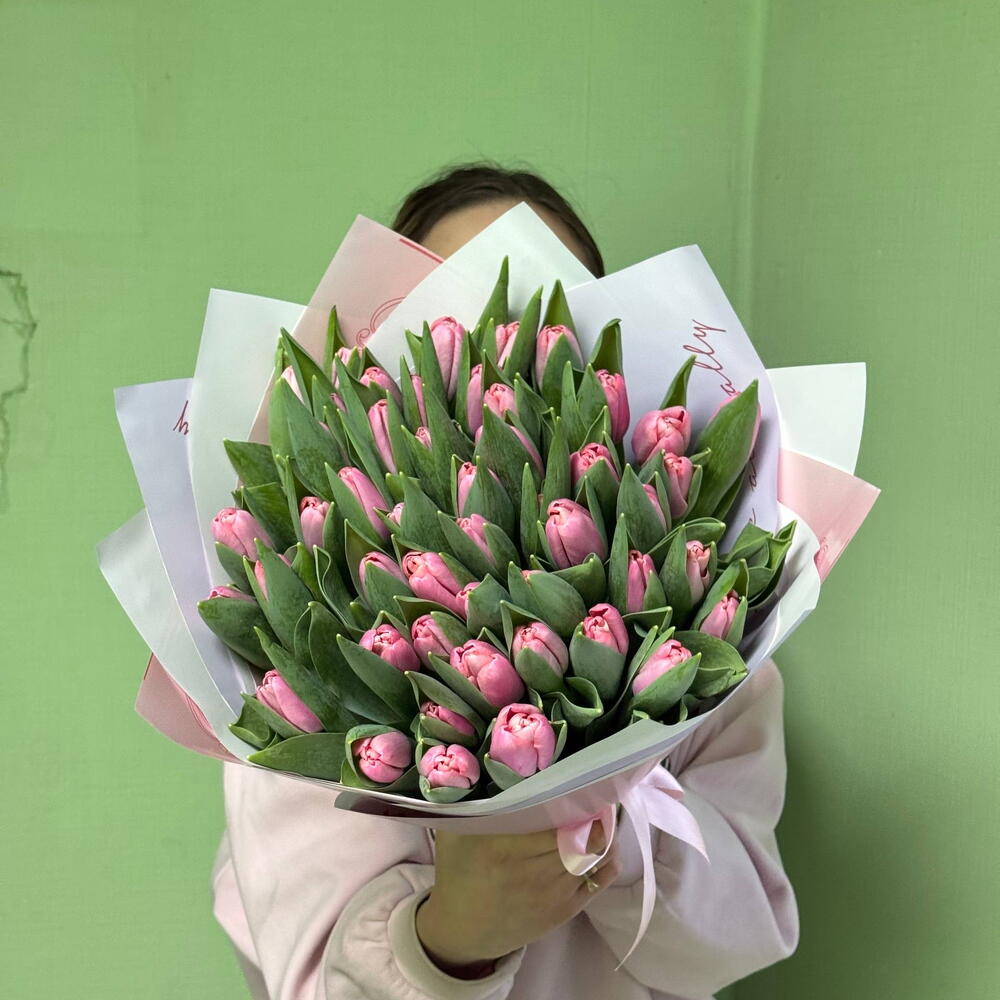 Тюльпаны розовые 🌷