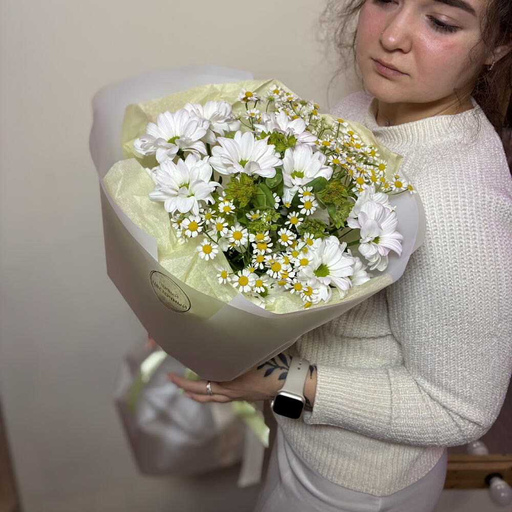 Букет-мини "Ромашки-милашки"💛