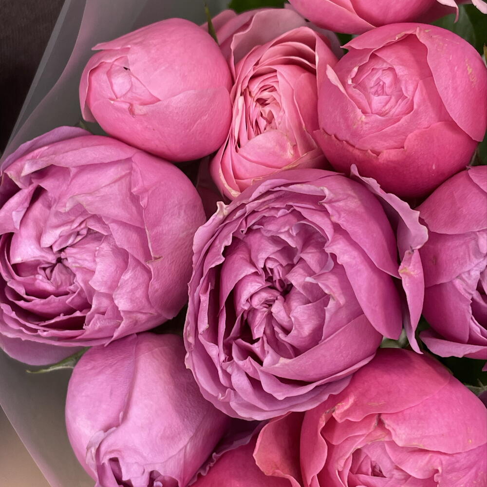 Букет из 5 кустовых пион. роз микс💐