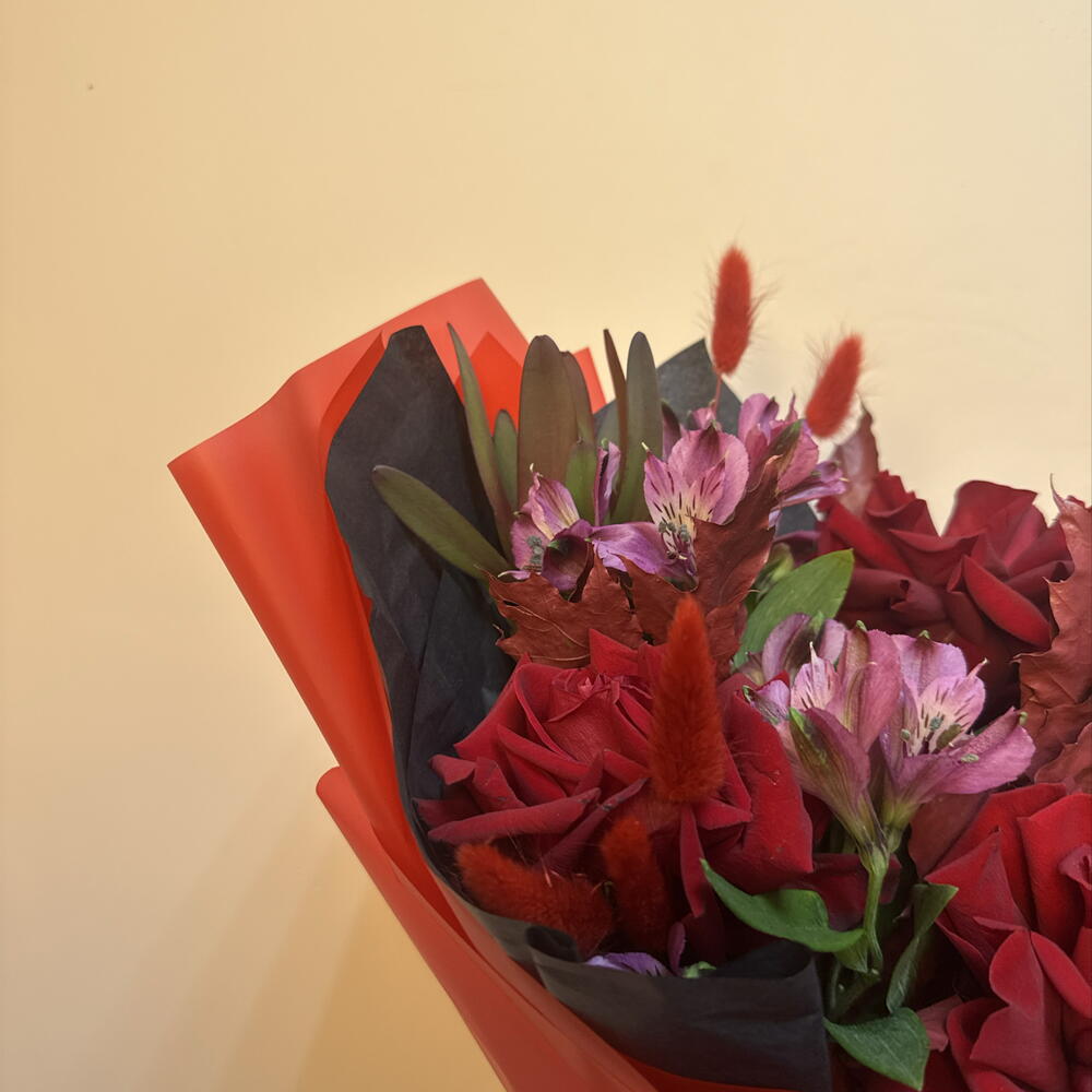 Букет «Страстная осень» 🍂🌹