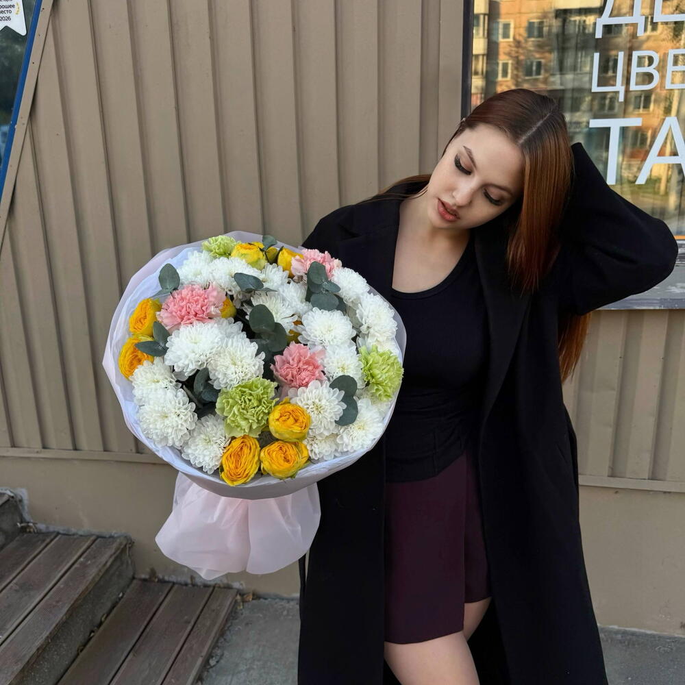 Букет "Теплло от любви"