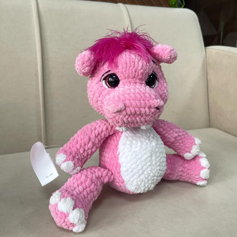 Вязаная игрушка Бегемот