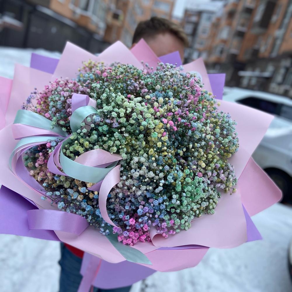 Огромный букет гипсофилы💜