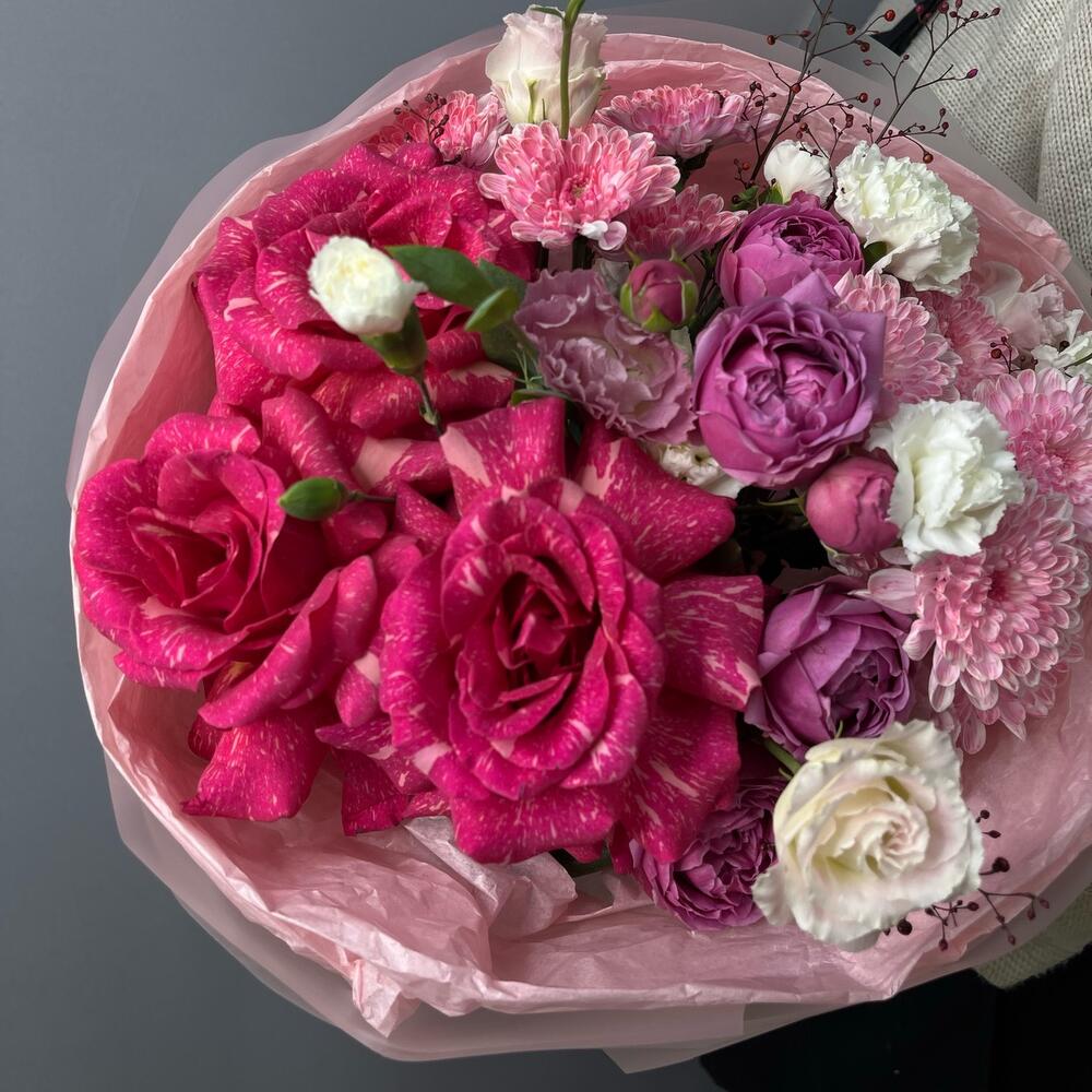 Авторский букет «Малина» 🌸