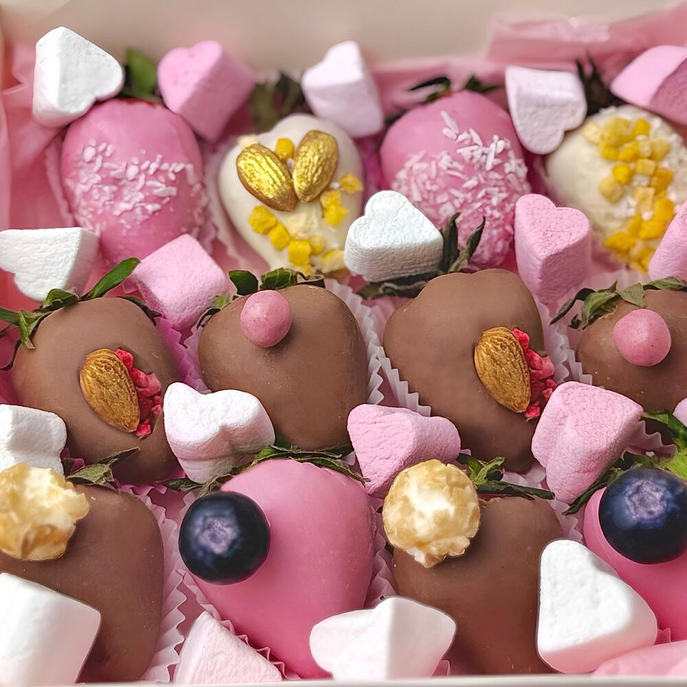 Клубника в шоколаде «Баблгам»12-15шт