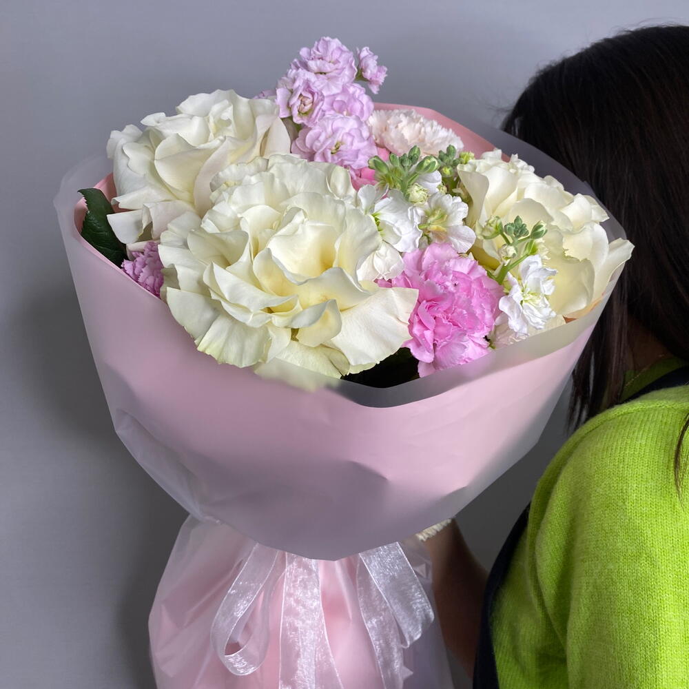 Мороженное🌸💓 французская Роза,ароматная маттиола и кудрявые диантусы🌸🍨