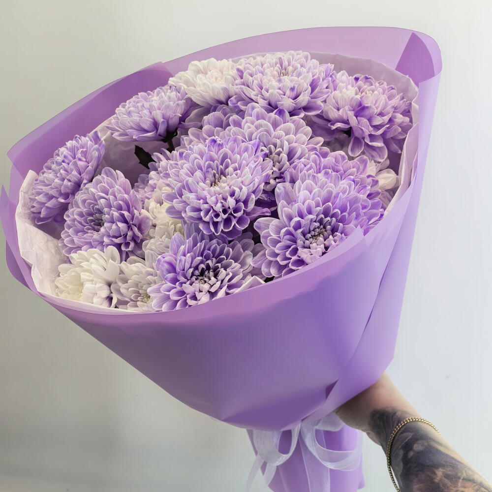 Букет хризантем 💜