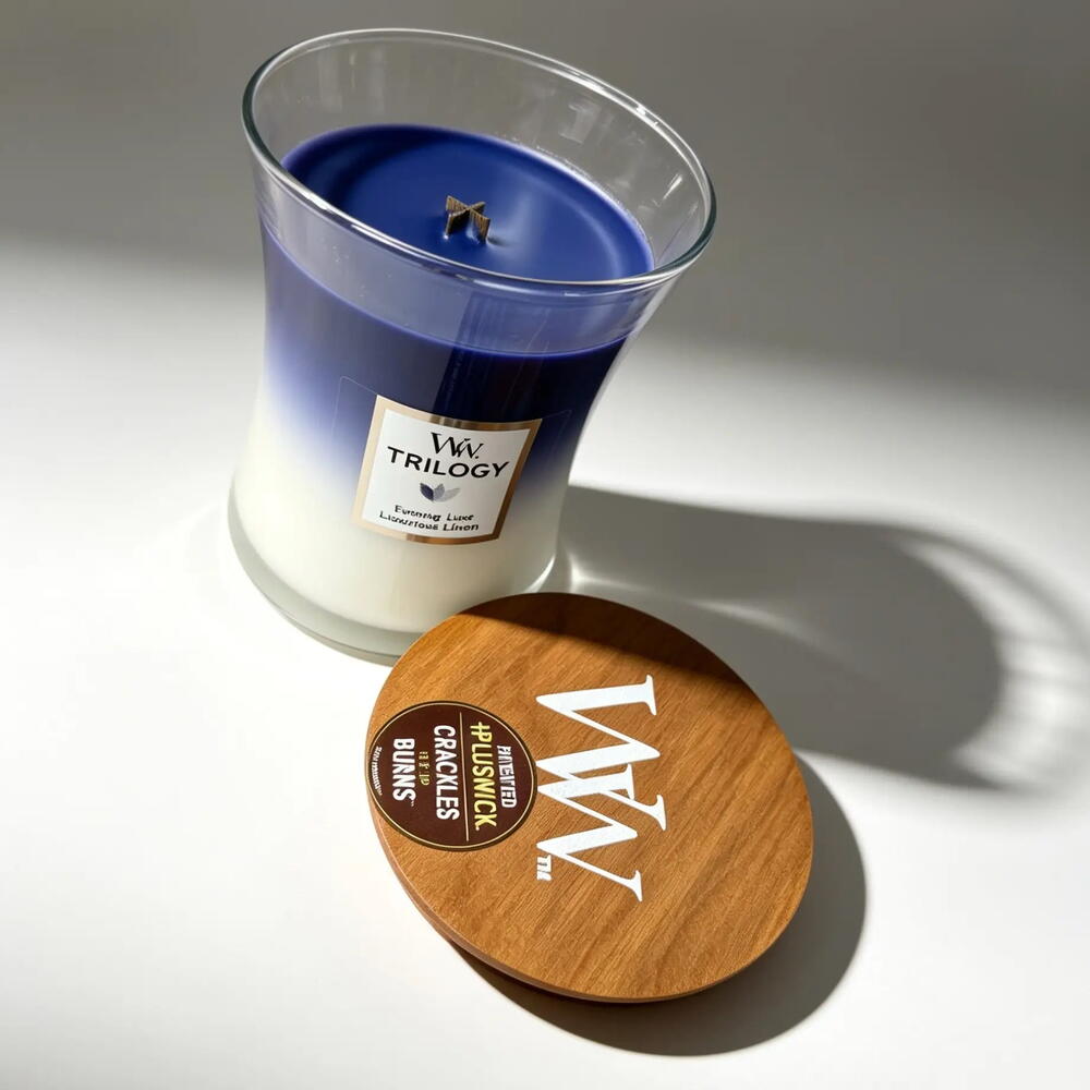 Ароматическая свеча WoodWick Evening Luxe, средняя тройная 275 гр
