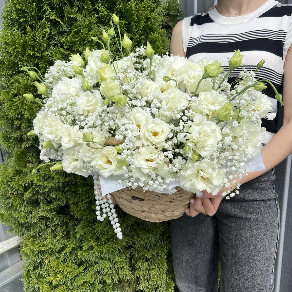 Эустома и гипсофила 💐