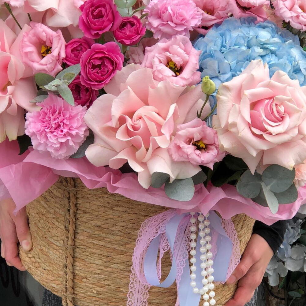 🌸🌸🌸Корзина с цветами «Нежность»