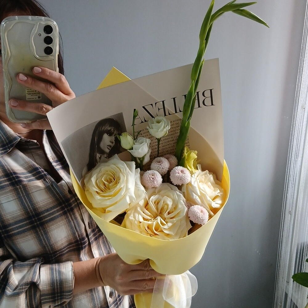 Букет и гладиолусом