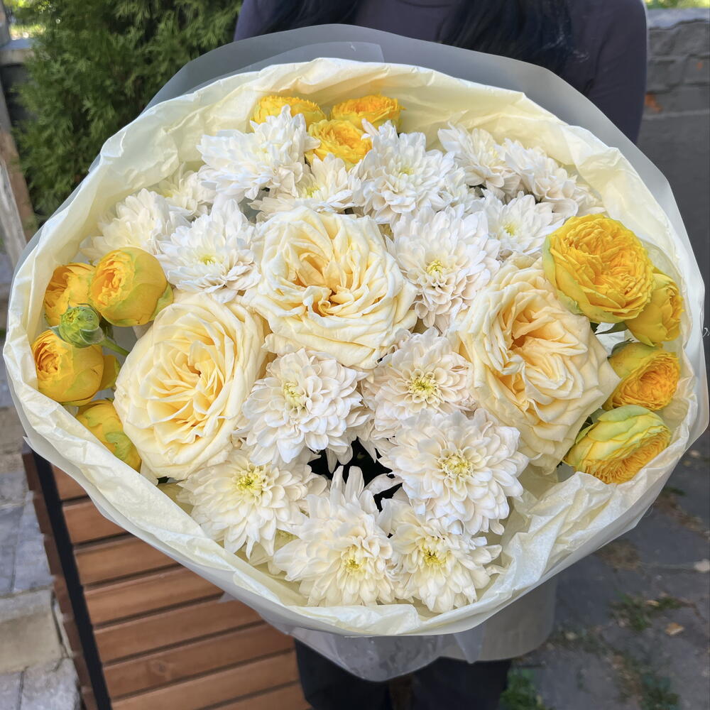 Авторский букет «Желтые краски»