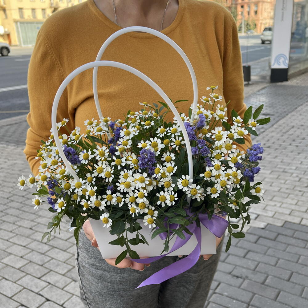 Ромашка « Летний букет в сумочке «