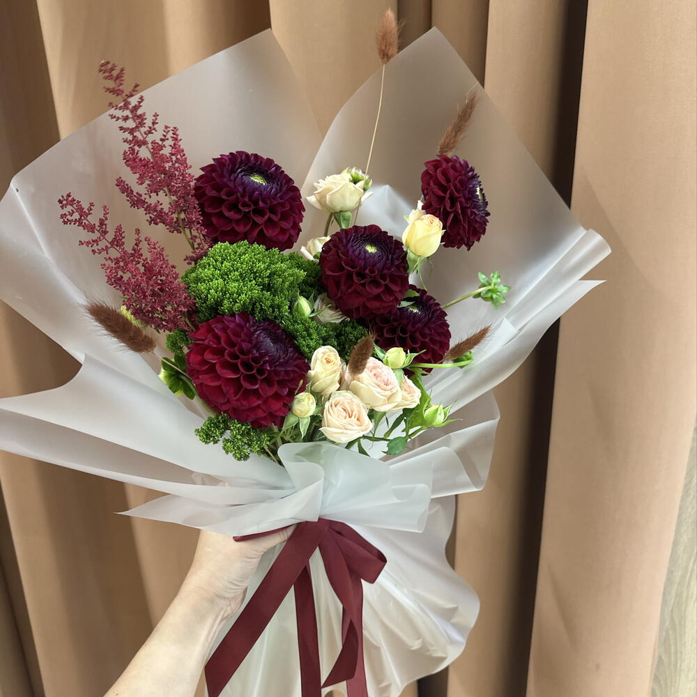Букет с георгинами 💐💐💐💐