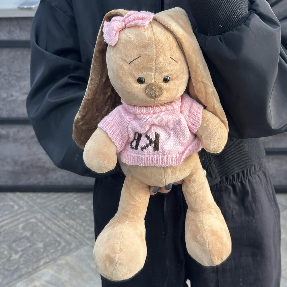 Қызғылт жемпір киген қоян