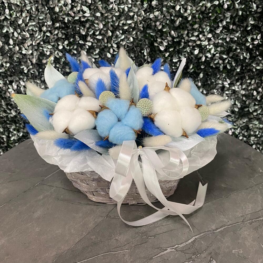 Корзина с сухоцветами💙