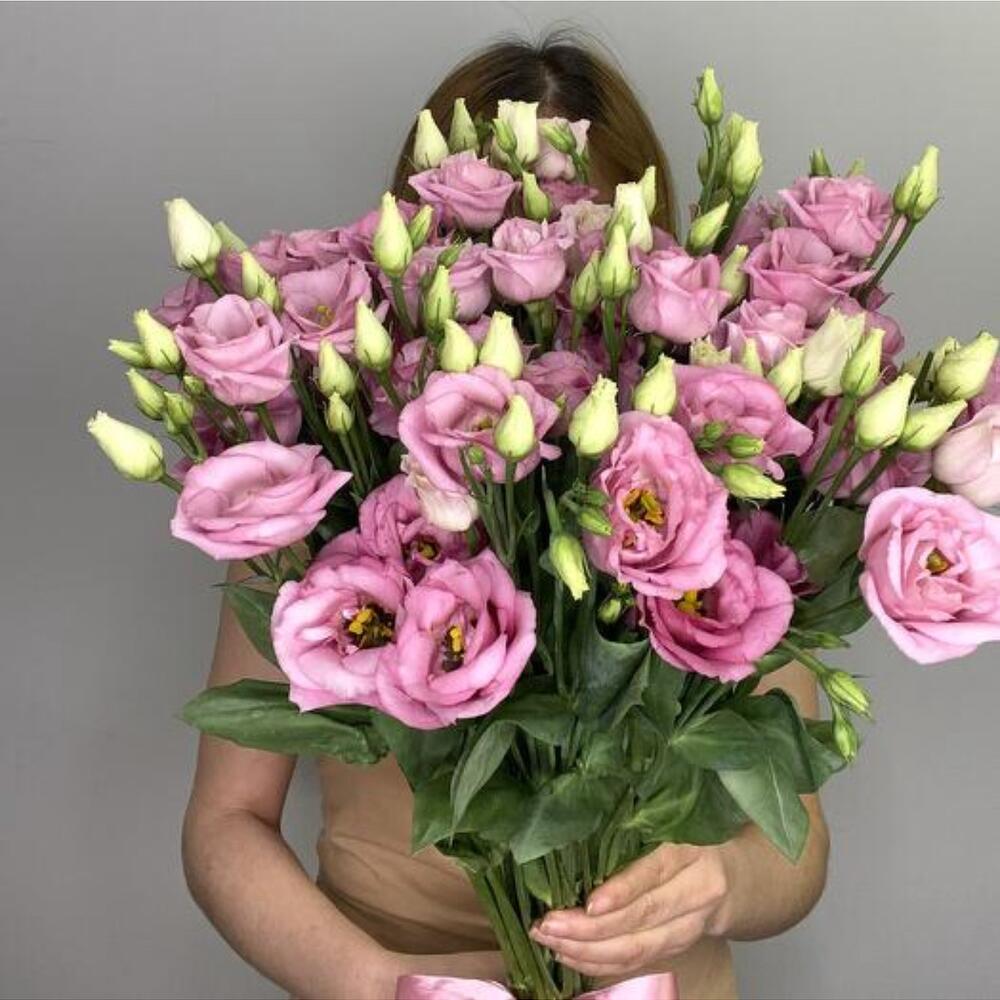 Букет из Розовой Эустомы Лизиантус💝