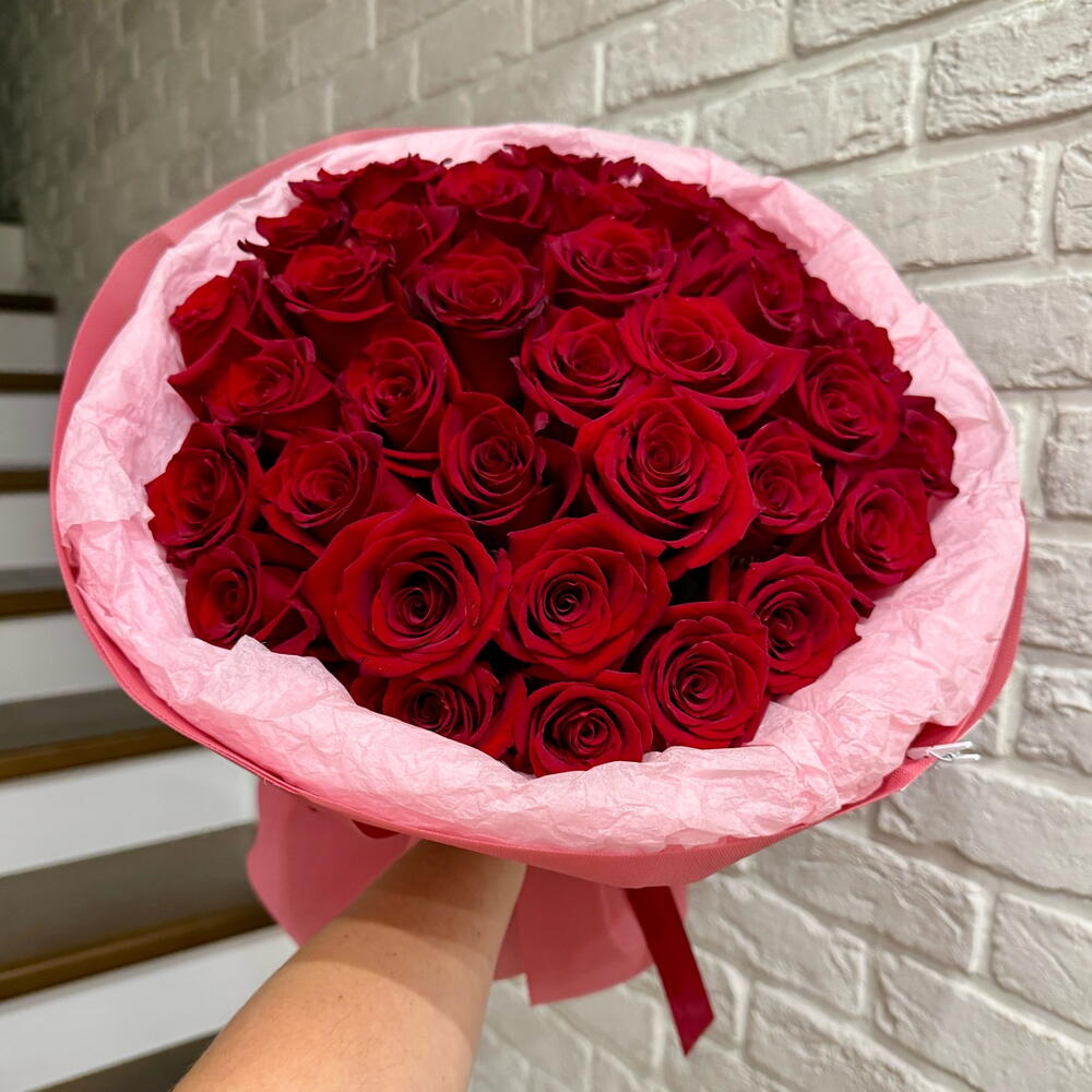 Моно букет из бордовой розы 🌹 все о любви ️