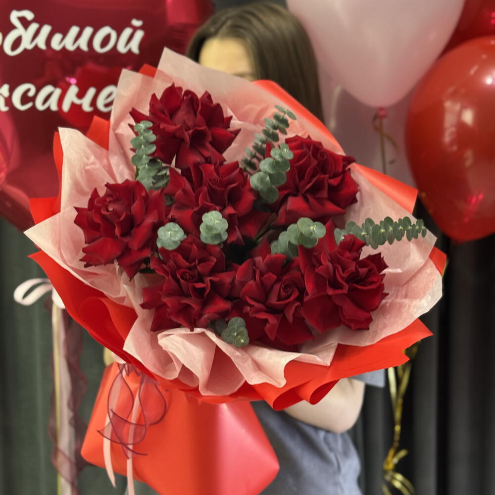 Набор Для Любимой, Букет роз + Шары