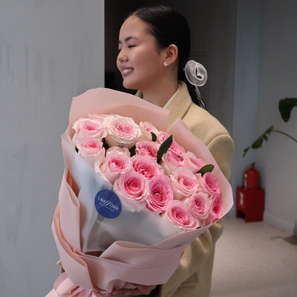 Pink roses 70-80cm