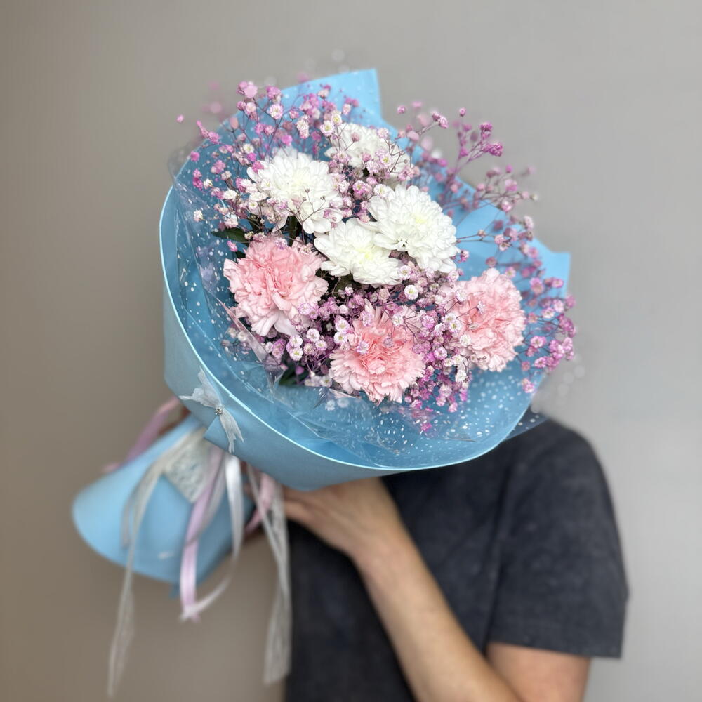 Конфетка 🍬 (Хризантема,гипсофила,диантусы(гвоздики)