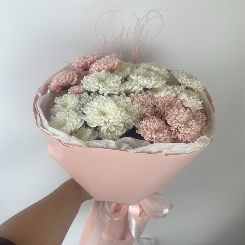 Кустова хризантема Алтай и ковыль,доставка в г.Воронеж